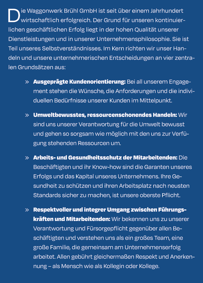 Die Waggonwerk Br hl GmbH ist seit ber einem Jahrhundert wirtschaftlich erfolgreich. Der Grund f r unseren kontinuie...