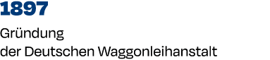 1897 Gr ndung der Deutschen Waggonleihanstalt