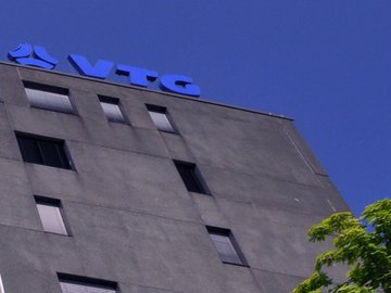 VTG company building with logo.
